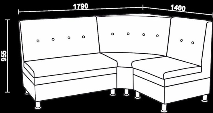 Угловой кухонный диван Нео КМ-05 ДУ в Кемерово - изображение 2